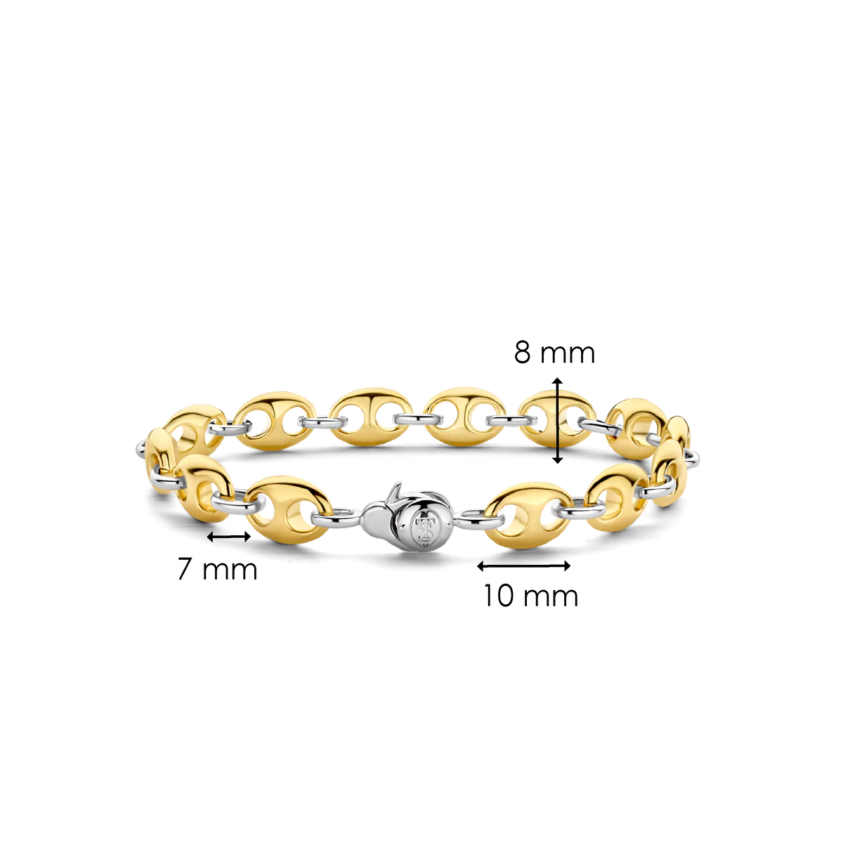 Two-Tone Coffe Beans Bracelet | Ti Sento Milano | Luby 