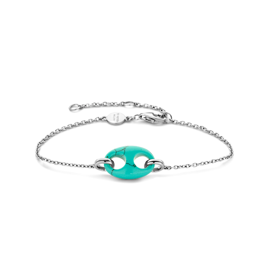 Turquoise Coffee Bean Bracelet | Ti Sento Milano | Luby 