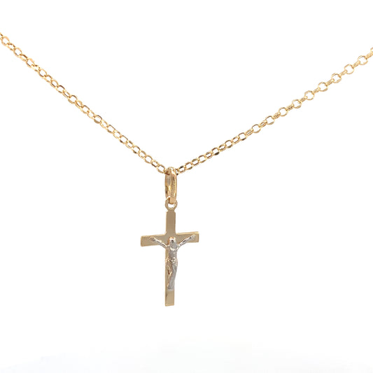 14K Gold 2T Cross Pendant | Luby Gold Collection | Luby 