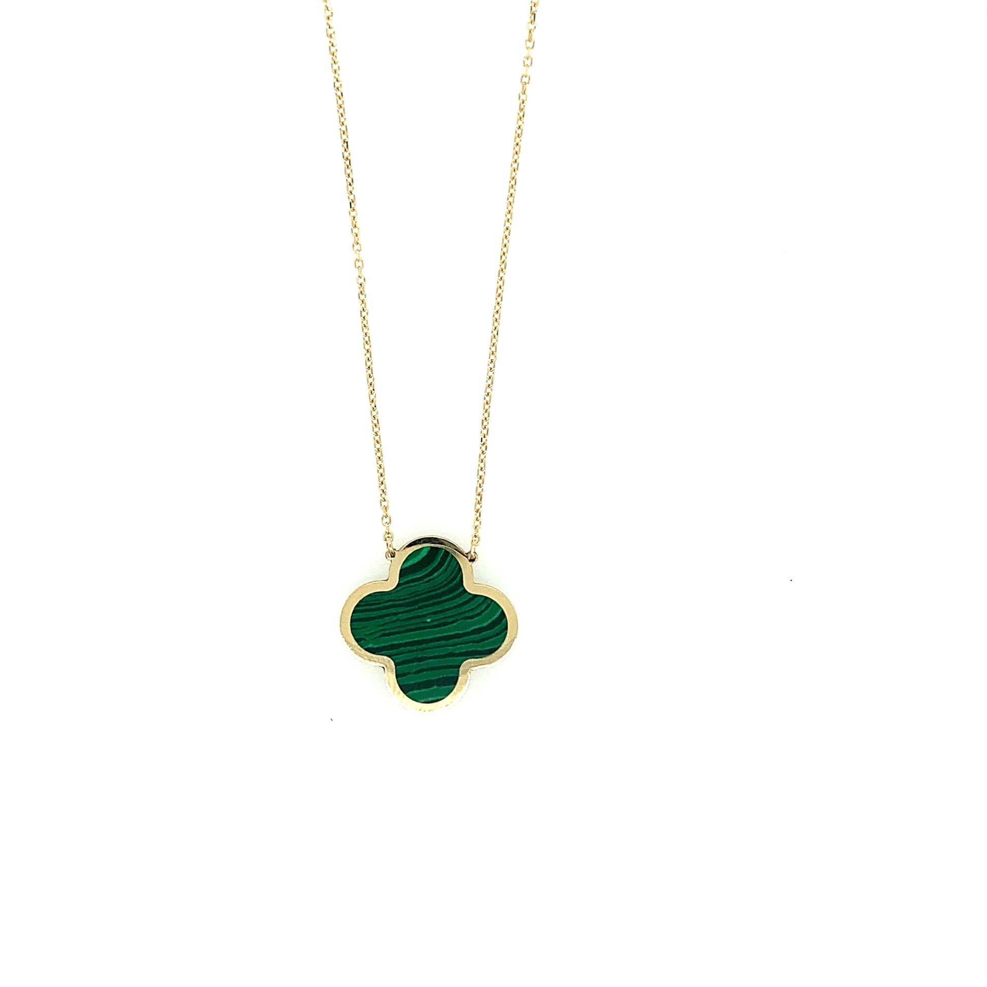 14K Gold Emerald Flower Necklace | Luby Gold Collection | Luby 