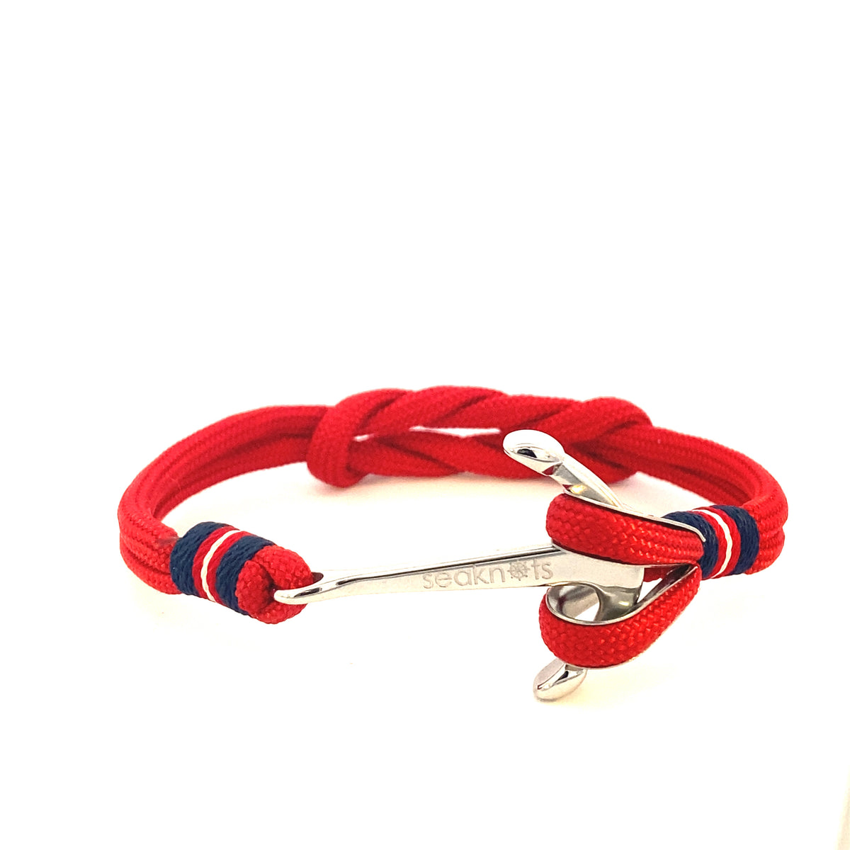 Double Cord with Gold Anchor Bracelet (Gold) | SEAKNOTS | Luby 
