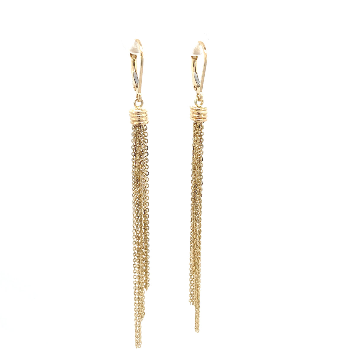 14K Gold Long Chain Earrings | Luby Gold Collection | Luby 