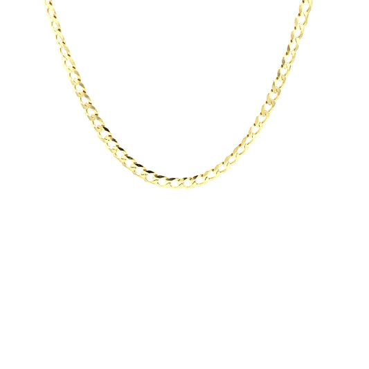 10K CURB FLAT CHAIN | Luby Gold Collection | Luby 