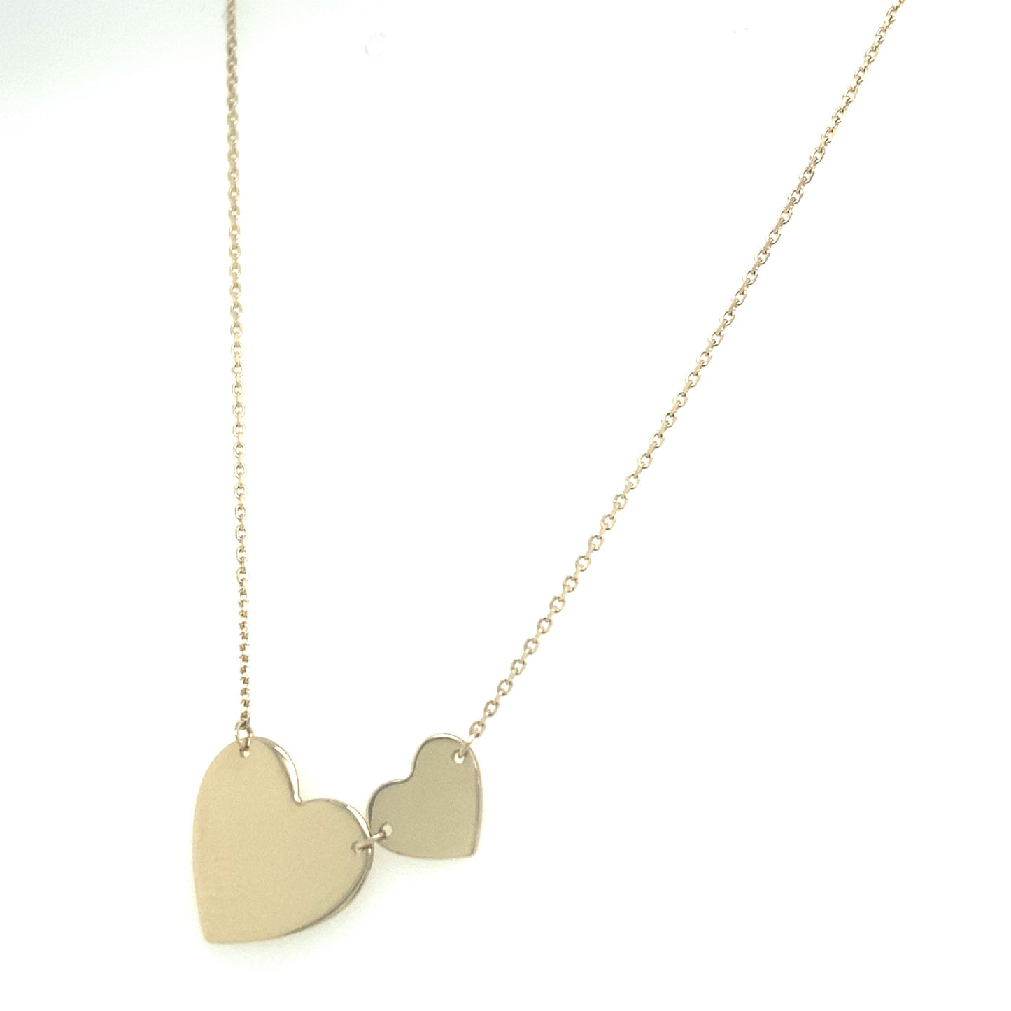 14K Gold Double Heart Necklace | Luby Gold Collection | Luby 