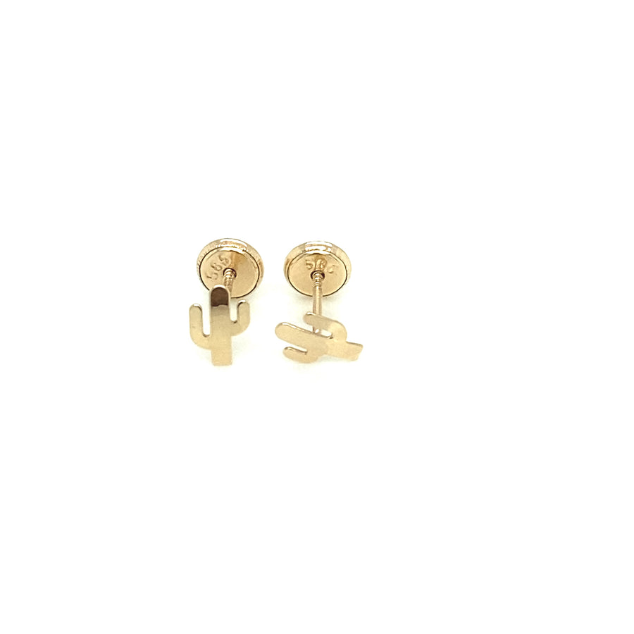 14K HIGH POLISH CACTUS