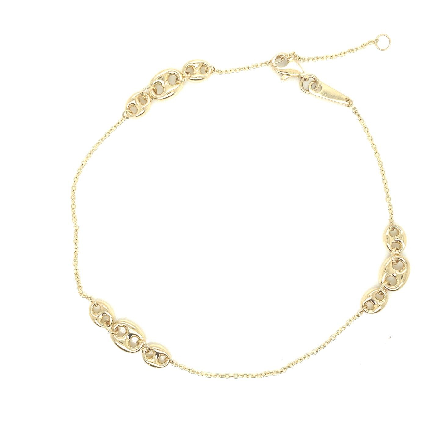 14K Gold Puff Link Anklets | Luby Gold Collection | Luby 