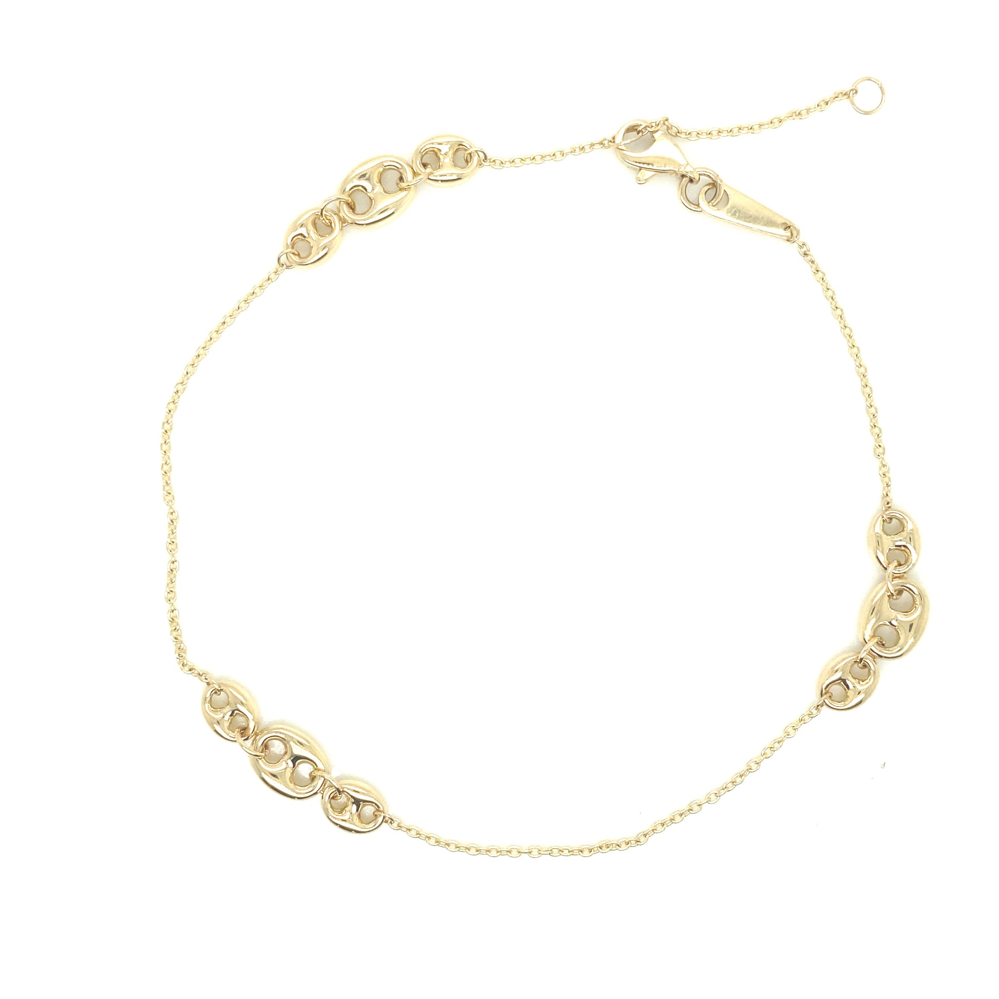 14K Gold Puff Link Anklets | Luby Gold Collection | Luby 