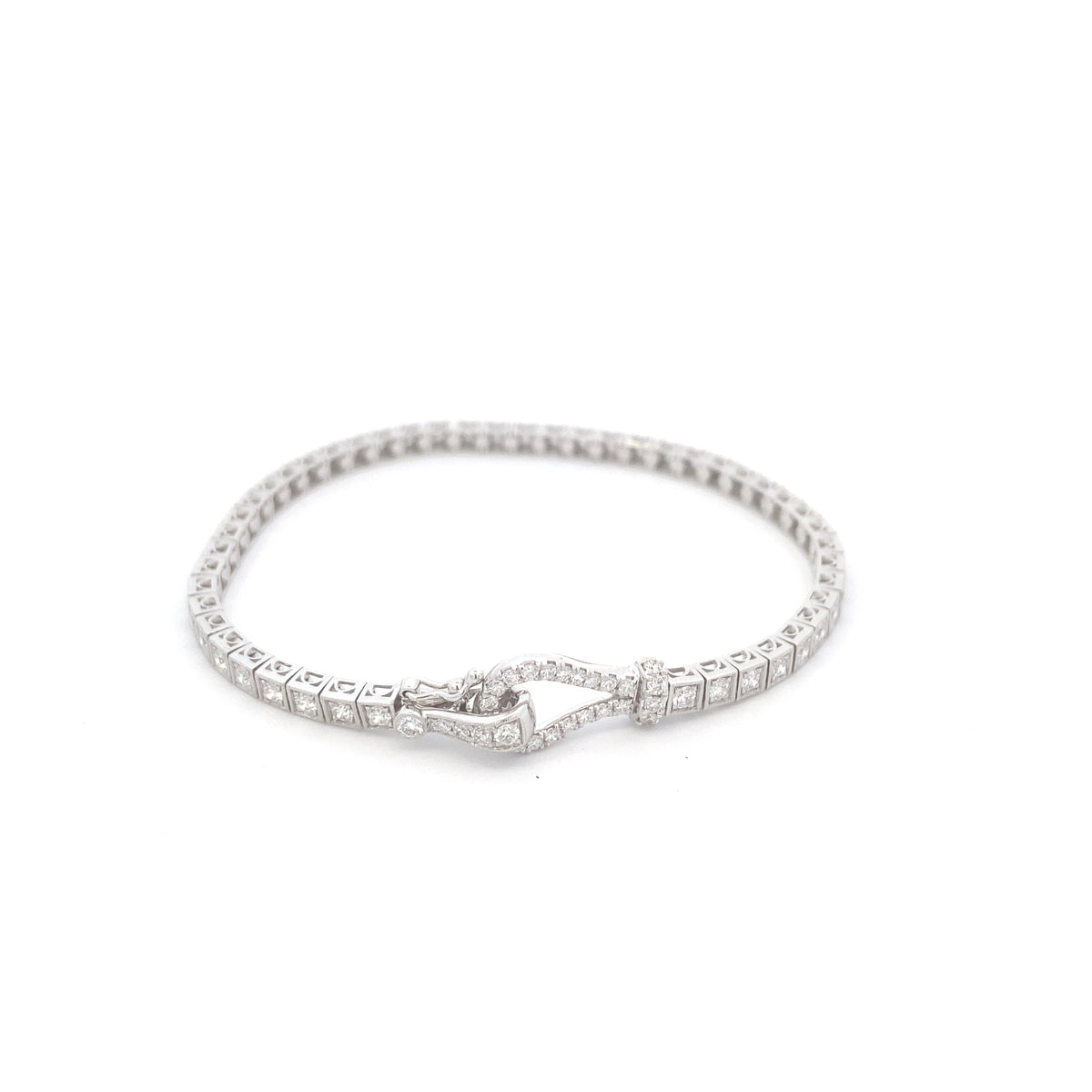 Simon G Buckle Bracelet in 18K Gold With Diamonds | Simon G | Luby 