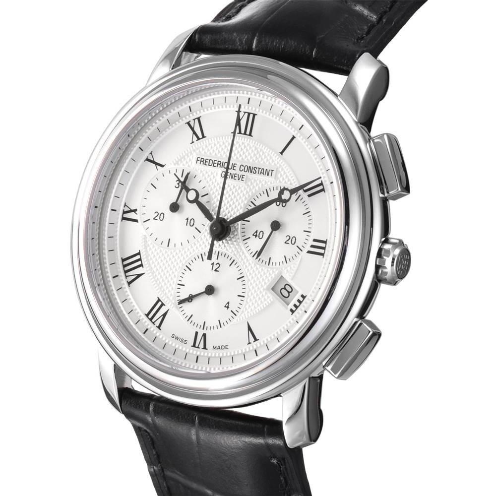 Classics Quartz Chronograph (Silver) | Frederique Constant | Luby 