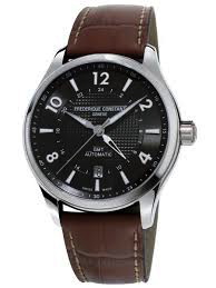 Runabout GMT Automatic (Silver/Black) | Frederique Constant | Luby 
