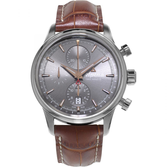 Alpiner Chronograph (Silver-Rose Gold) | Alpina | Luby 