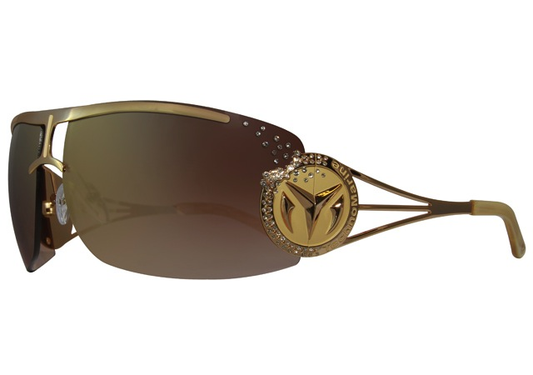 TechnoMarine Logos Splash Sunglasses (Brown/Gold) | Techno Marine | Luby 