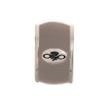 Cinder Enamel Charm (Silver)