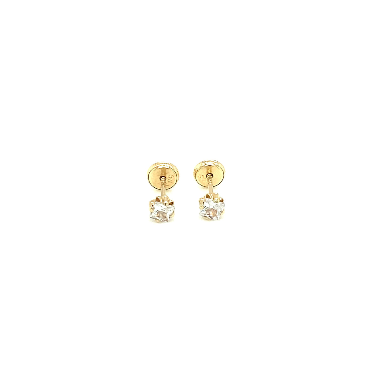 GOLD 4 PRONG CZ | Luby Gold Collection | Luby 