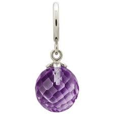 Amethyst Love Drop Charm (Silver/Purple) | Endless Jewelry | Luby 