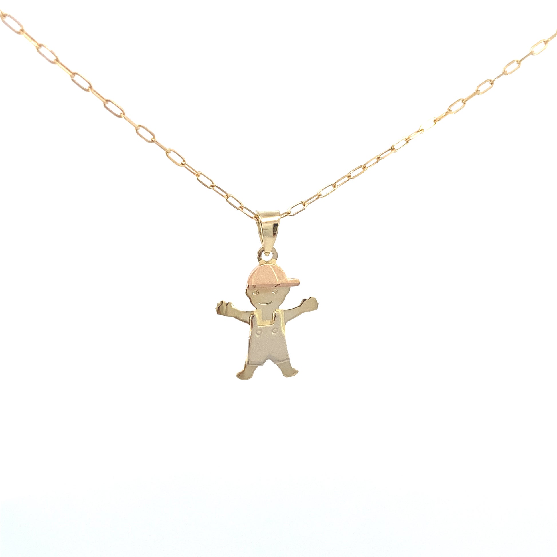 14K Gold 3/C Boy Pendant | Luby Gold Collection | Luby 