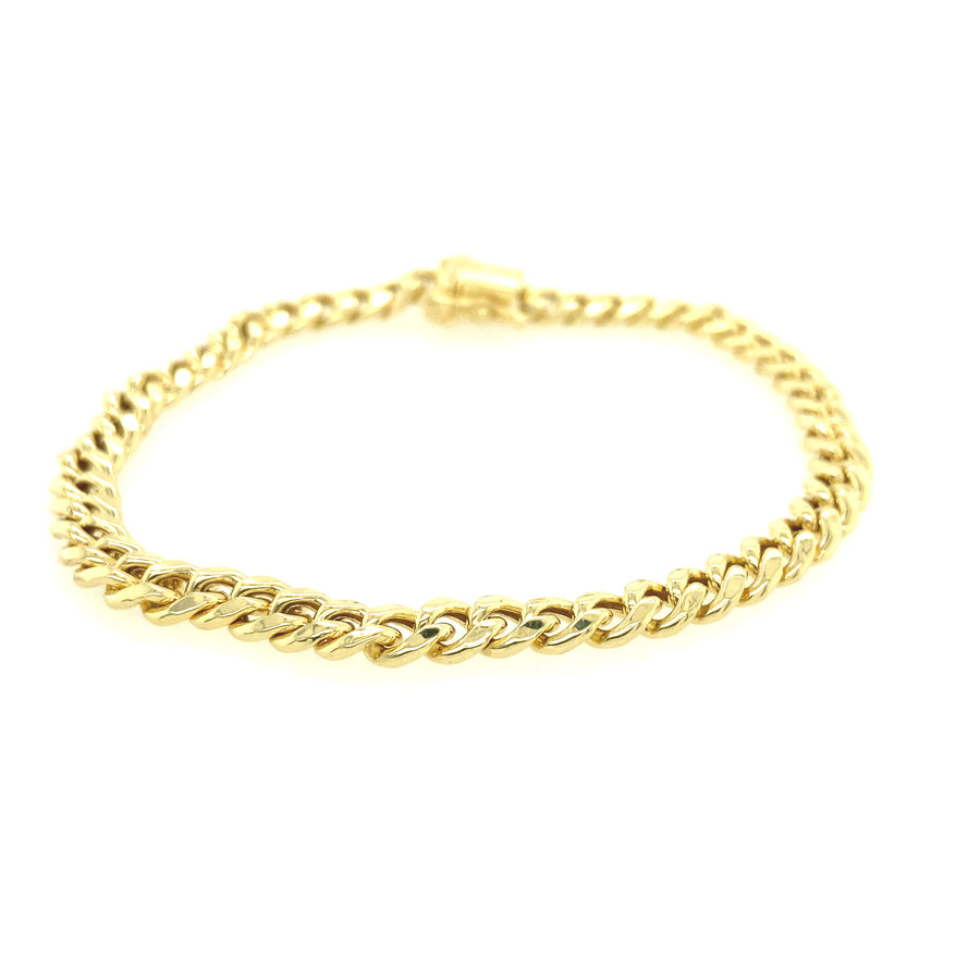 Pulsera Cubana de Oro 14K