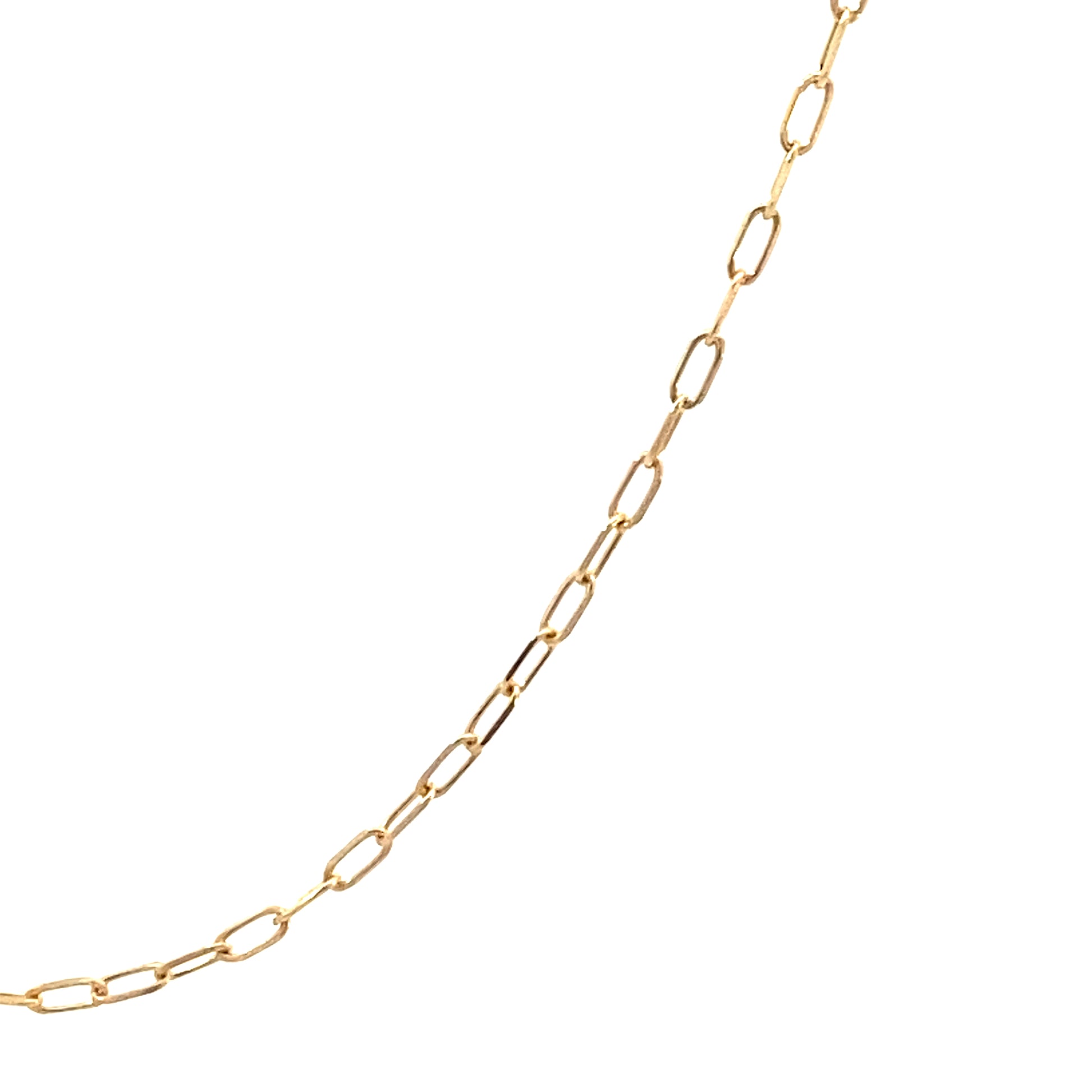 14K Gold Paper Clip Chain | Luby Gold Collection | Luby 