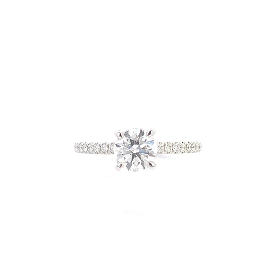 14K Lab Grown Diamond Solitaire Engagement Ring | Smiling Rocks | Luby 