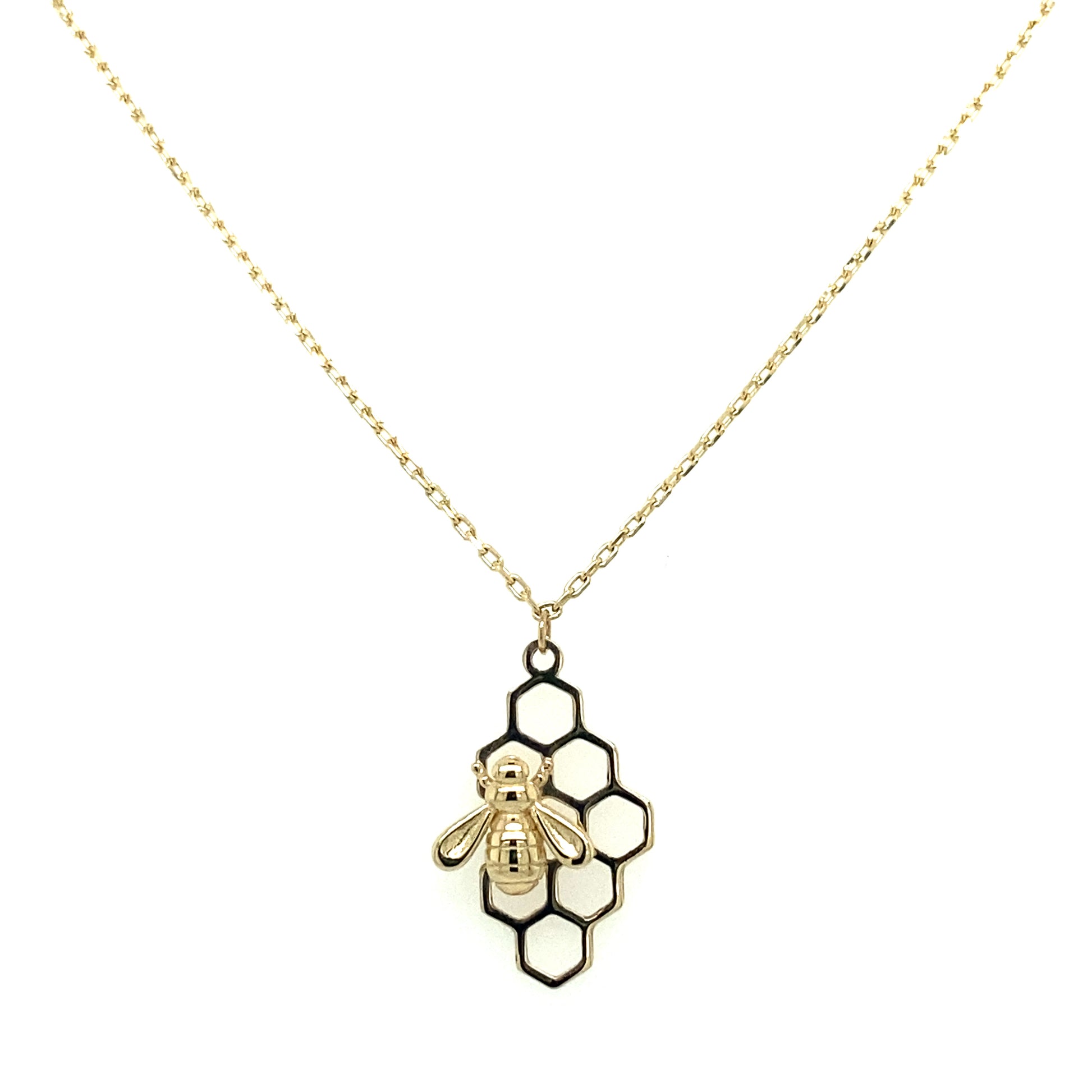 Ultra Fancy Honeycomb Necklace | Luby Gold Collection | Luby 