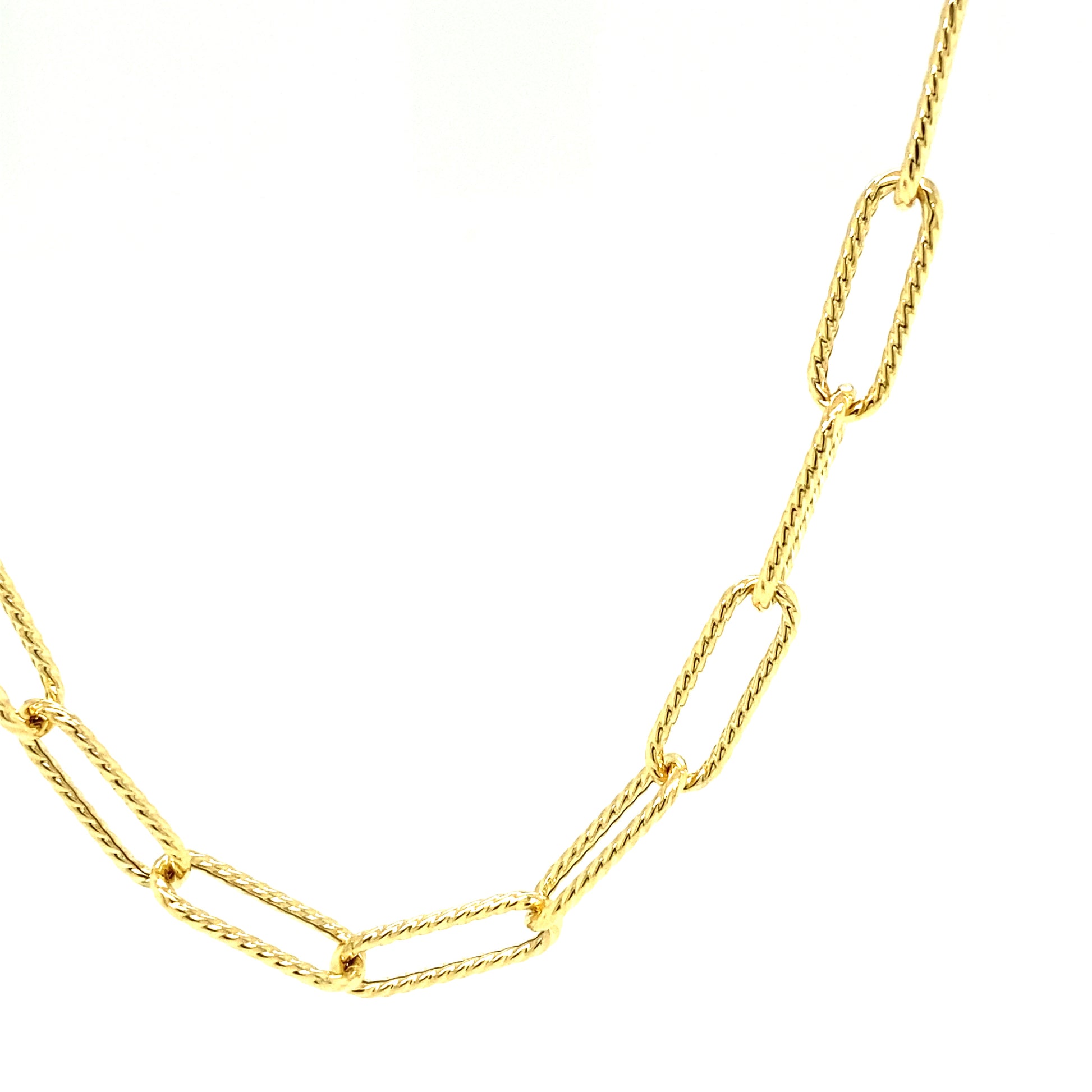 14K Gold Distorted Link Women Chain | Luby Gold Collection | Luby 