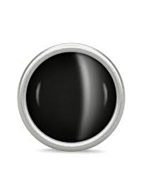 Big Black Love Dome Charm (Silver/Black)