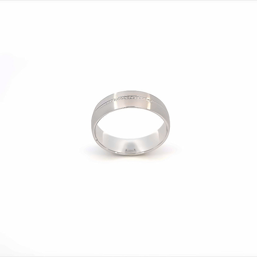 14K White Gold Wedding Bands | Luby Gold Collection | Luby 