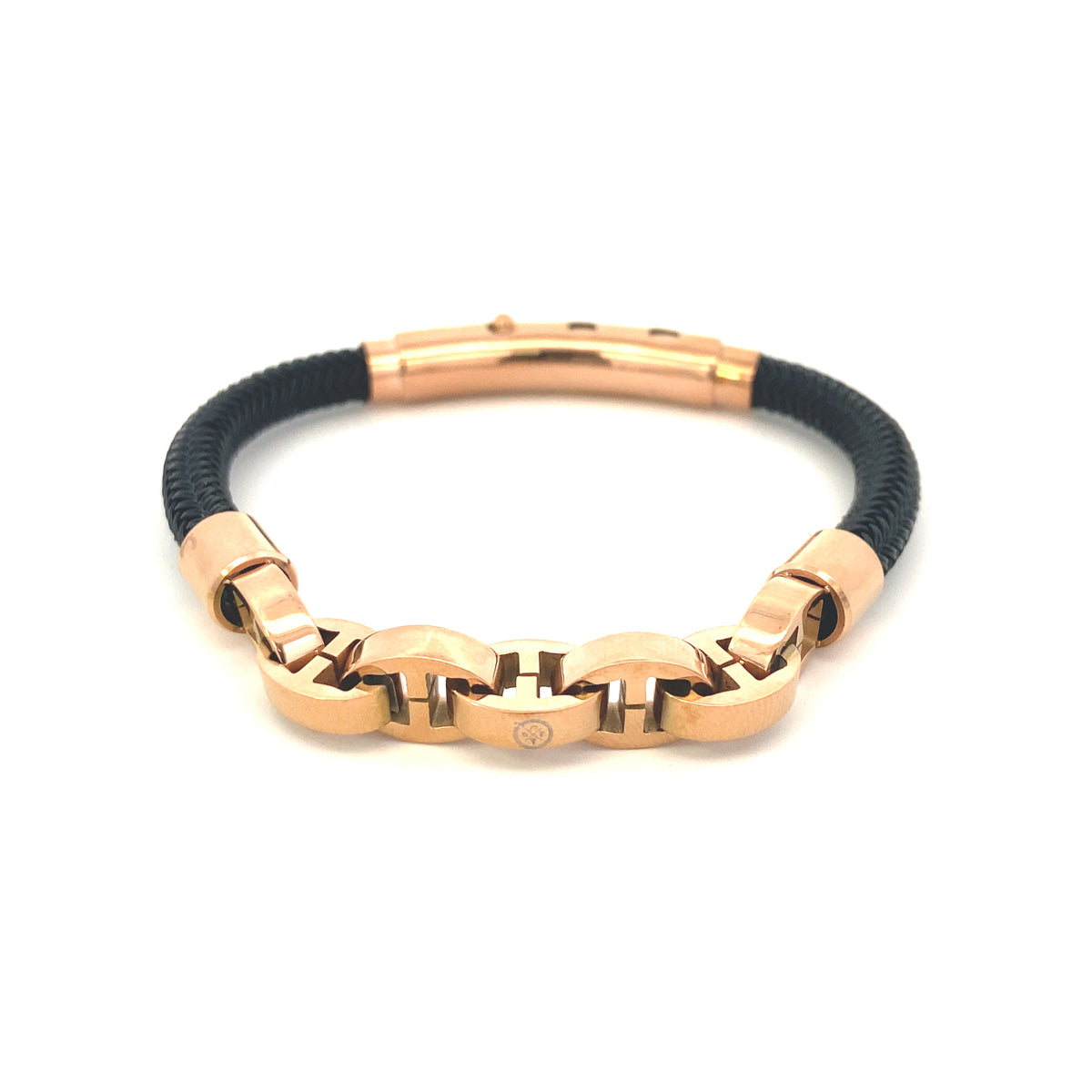 Seaknot Single SS Cord Mariner Links Rose Gold | Seaknots | Luby 