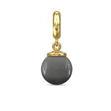 Encanto de eclipse de luna gris (dorado/gris)