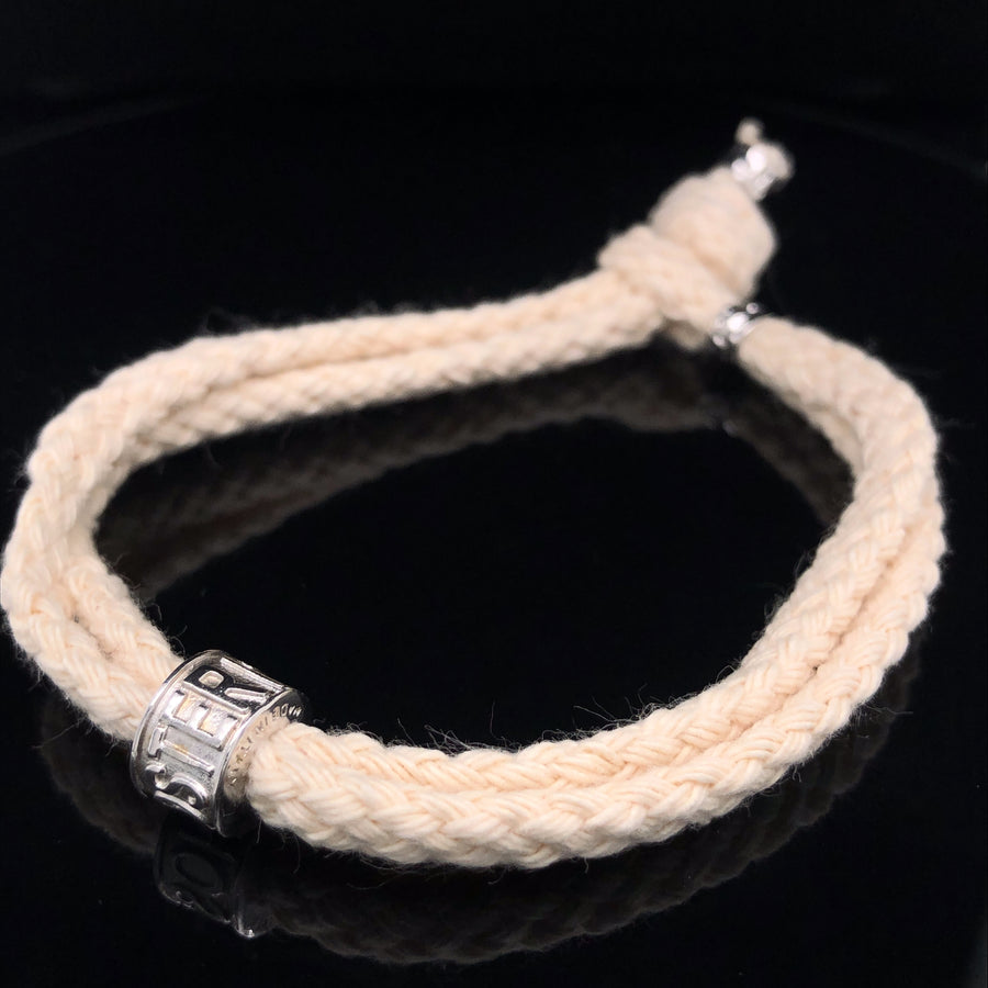 Pater Noster Charm Bracelet (Silver/White)