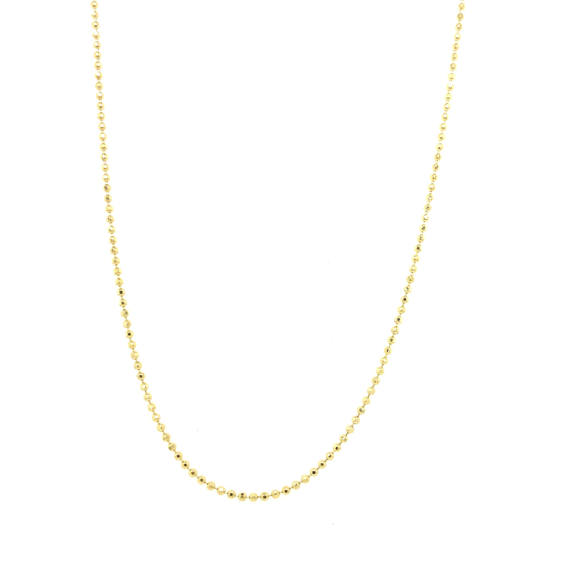 10K FANCY BEADED CHAIN | Luby Gold Collection | Luby 