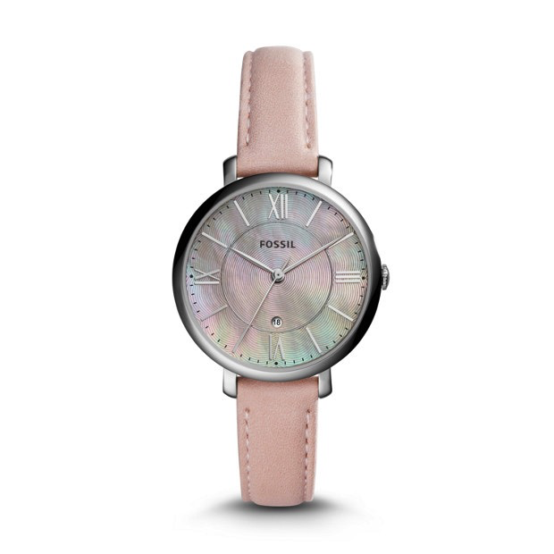 Ladies Jacqueline Watch (Silver/Pink) | Fossil | Luby 