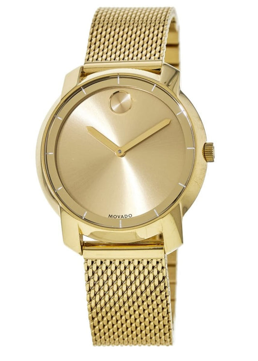 Movado BOLD Mesh Gold | Movado | Luby 
