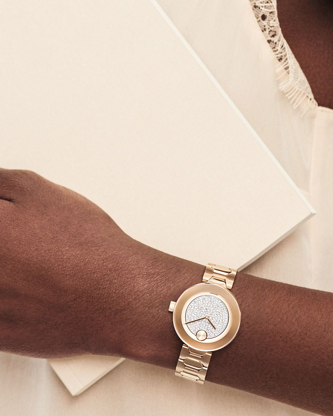 Movado BOLD Rose Gold Crystal Pavé | Movado | Luby 