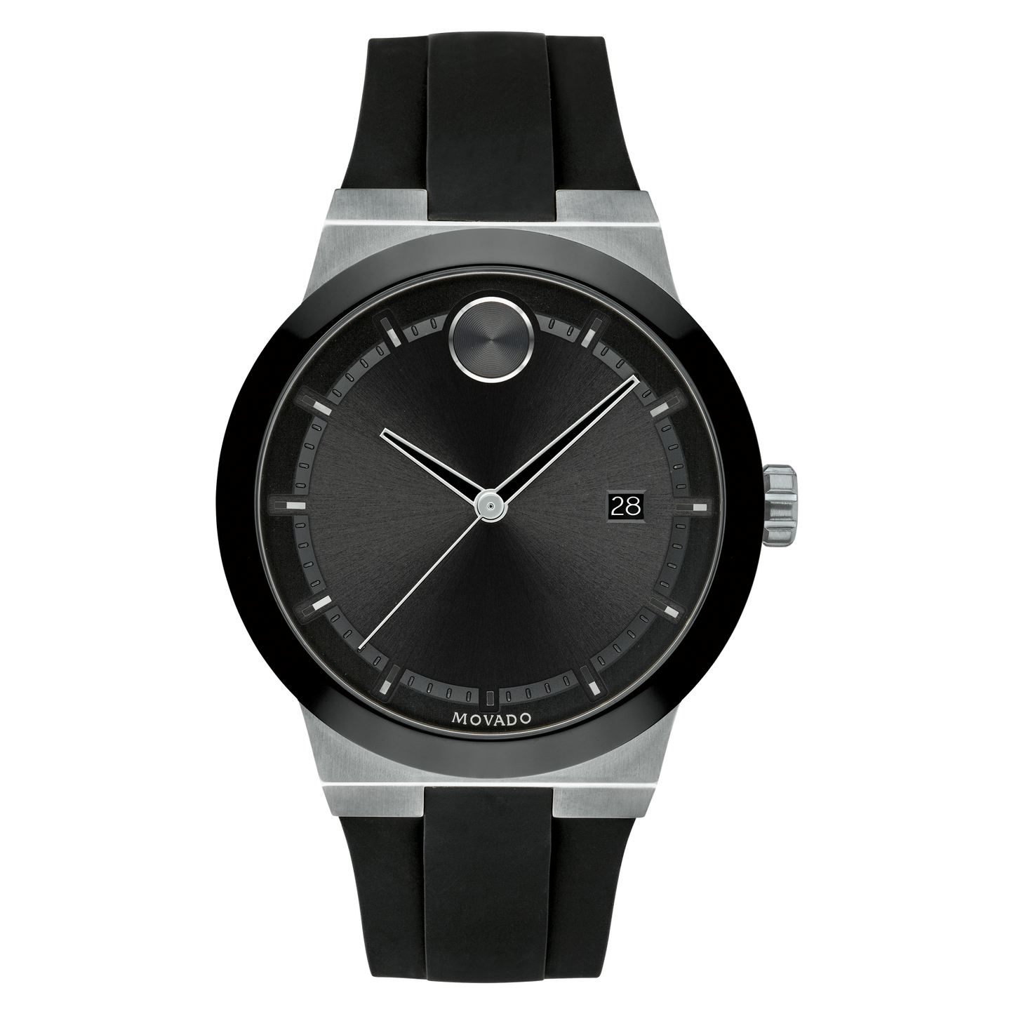 MOVADO BOLD BLACK AND SILVER | Movado | Luby 
