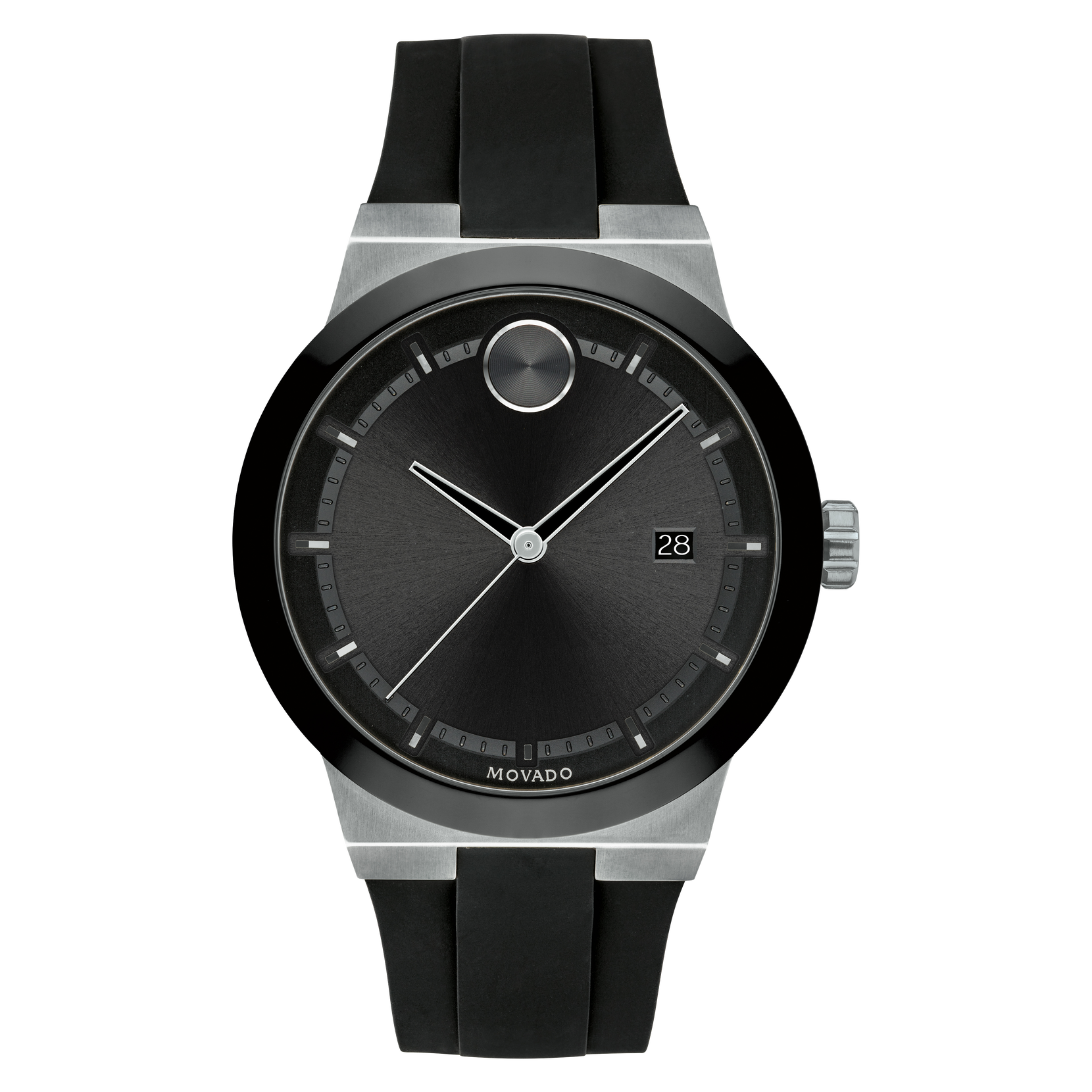 MOVADO BOLD BLACK AND SILVER | Movado | Luby 