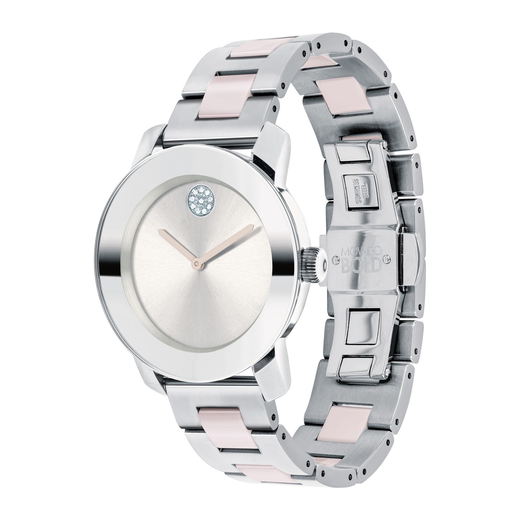 Bold Ceramic (Silver/Blush Pink) | Movado | Luby 