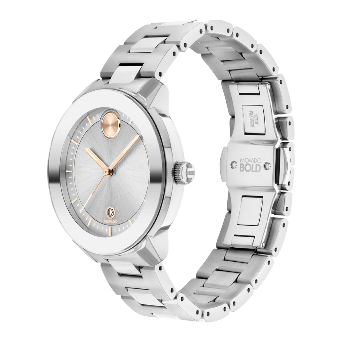 Bold Verso (Silver/Rose-Gold) | Movado | Luby 