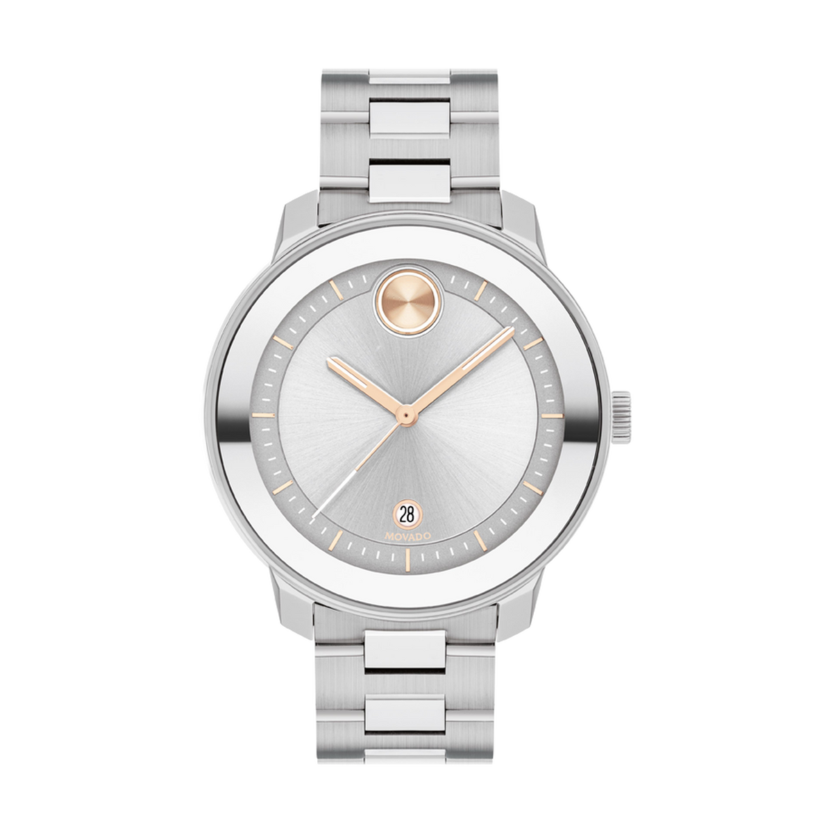 Bold Verso (Silver/Rose-Gold) | Movado | Luby 