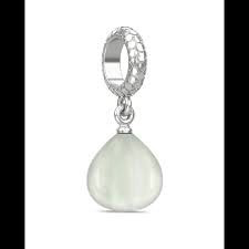 White Snake Eye Charm (Silver/White) | Endless Jewelry | Luby 