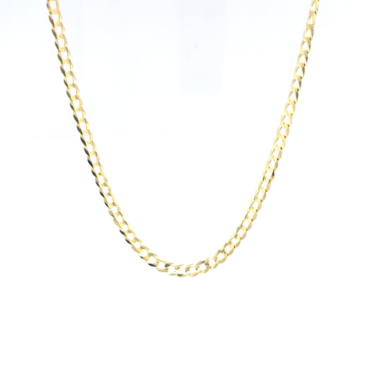 14K FLAT CUBAN CHAIN | Luby Gold Collection | Luby 