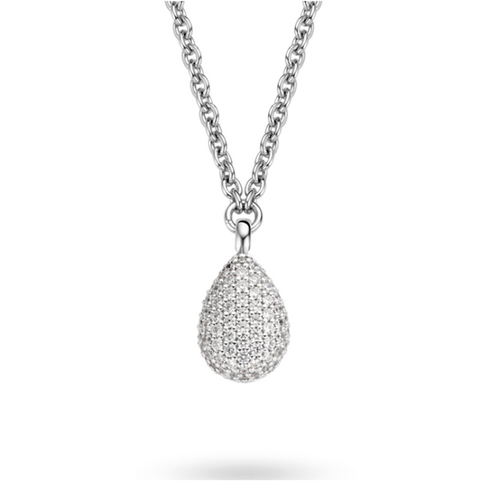 PAVÉ DROP NECKLACE | Ti Sento Milano | Luby 