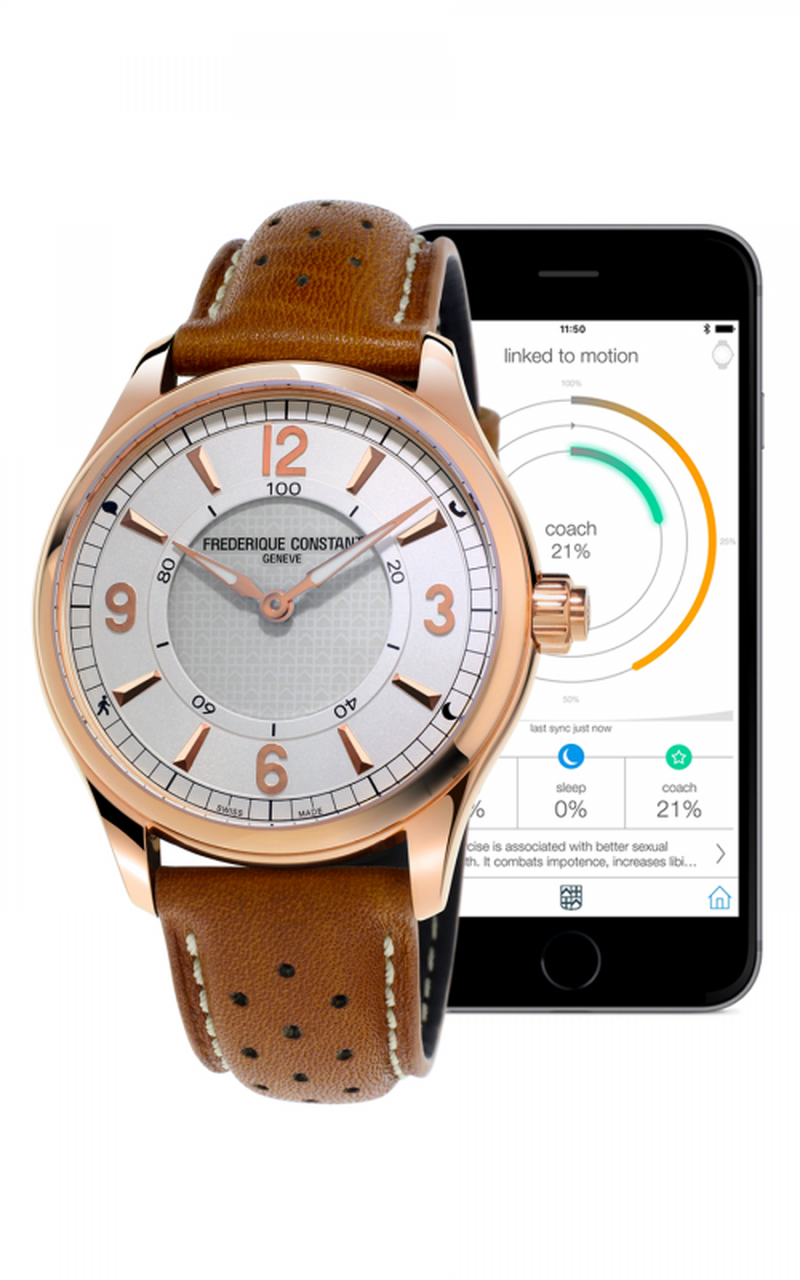 Horological Smartwatch Gents Notify (Rose-Gold) | Frederique Constant | Luby 