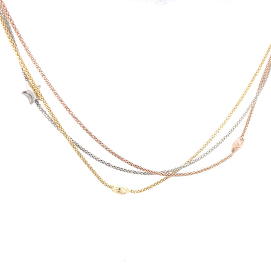 Three Color Star Necklace | Marcello Pane | Luby 