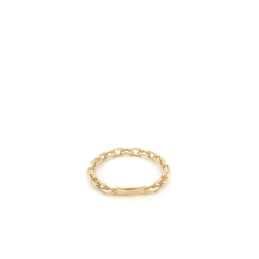 14K Gold Fashion Link Ring