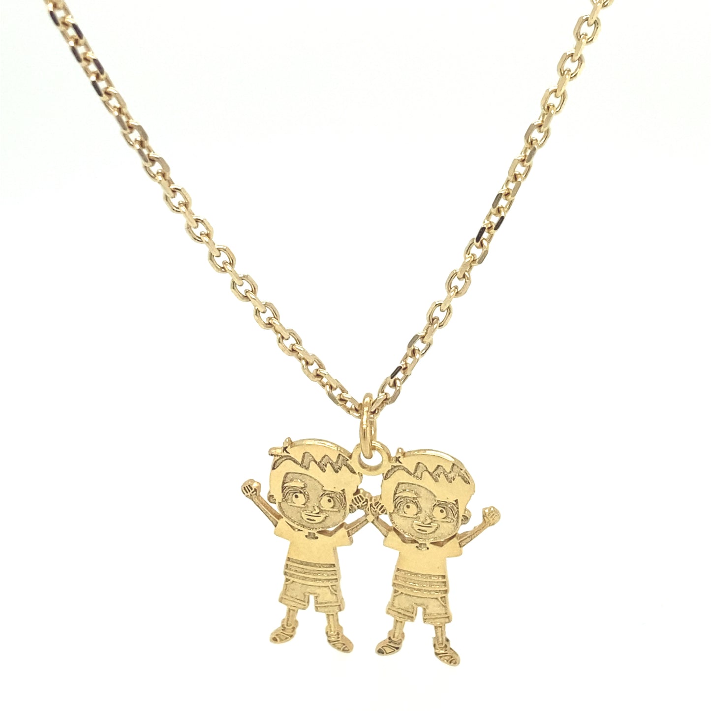 Brothers Pendant Customized | Luby Gold Collection | Luby 