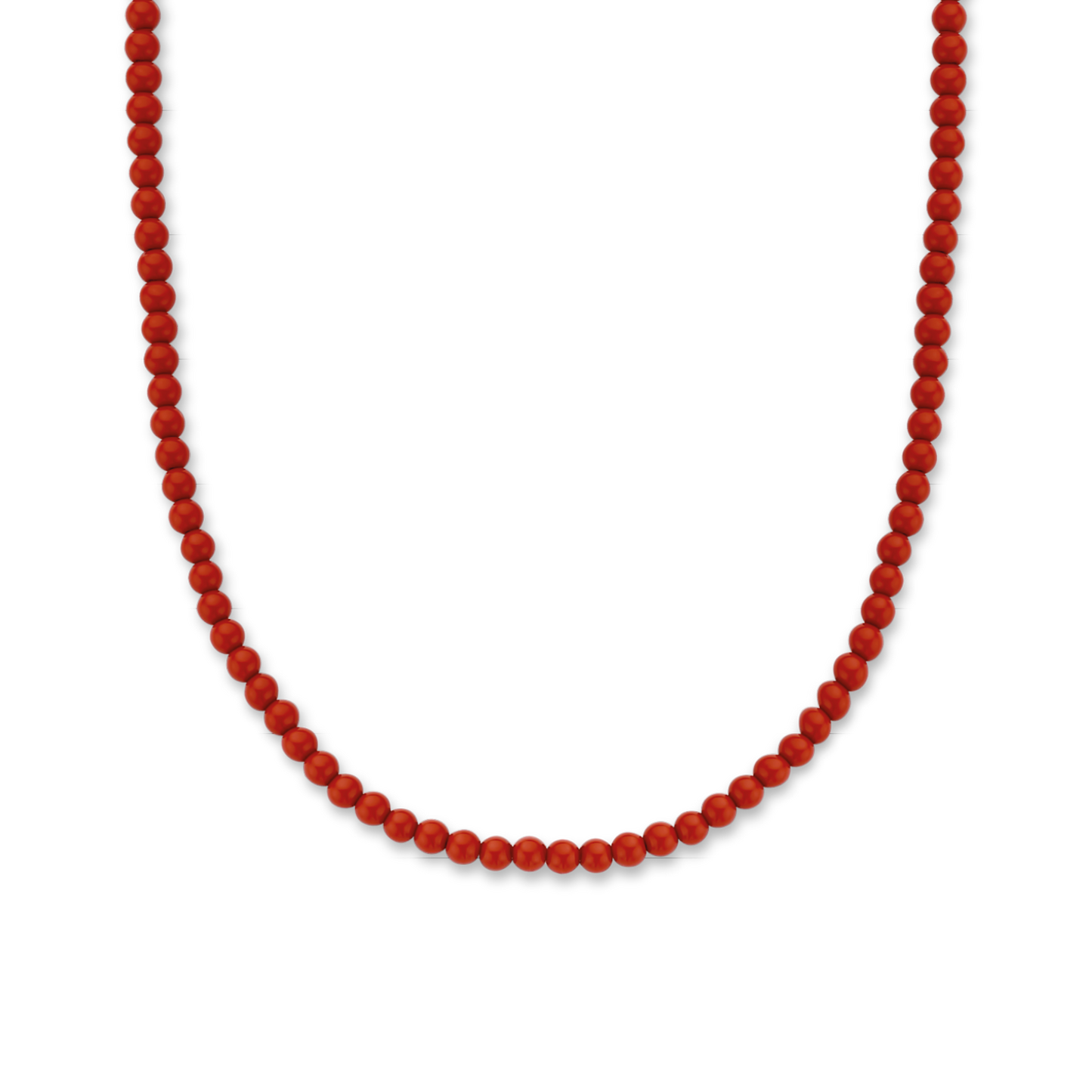 CORAL RED BEADS NECKLACE | Ti Sento Milano | Luby 