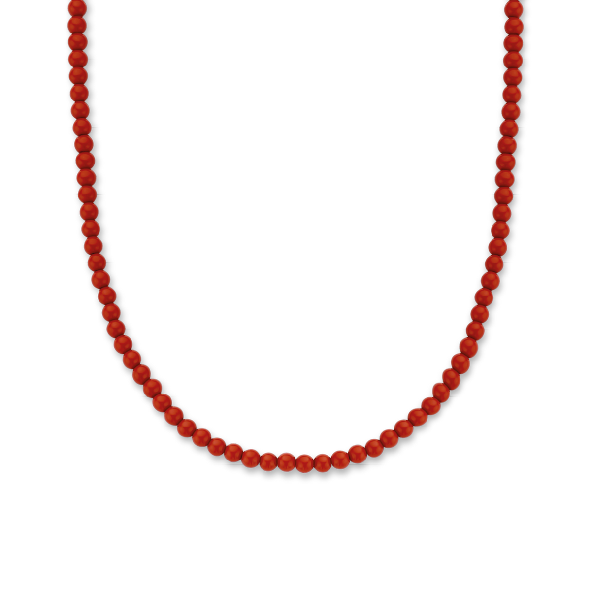 CORAL RED BEADS NECKLACE | Ti Sento Milano | Luby 