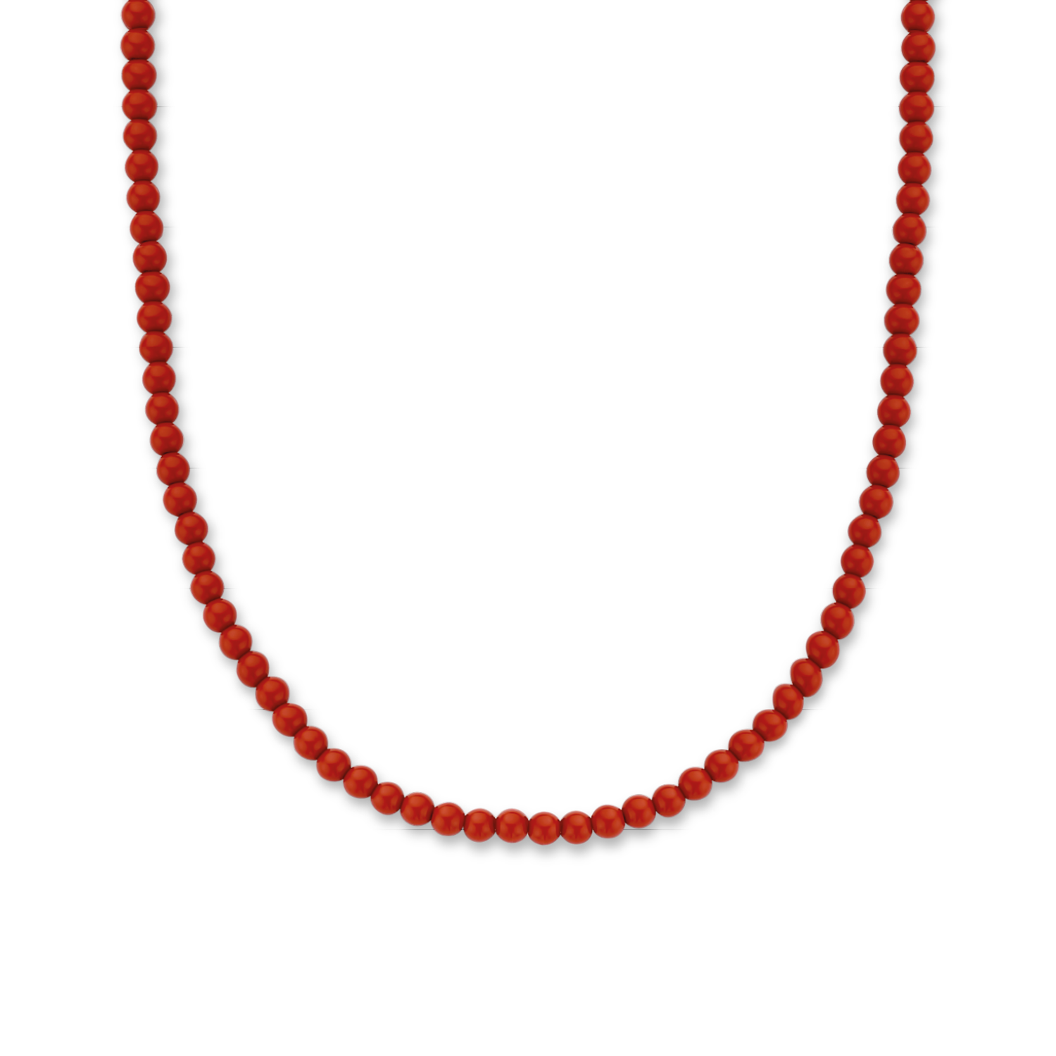 CORAL RED BEADS NECKLACE | Ti Sento Milano | Luby 