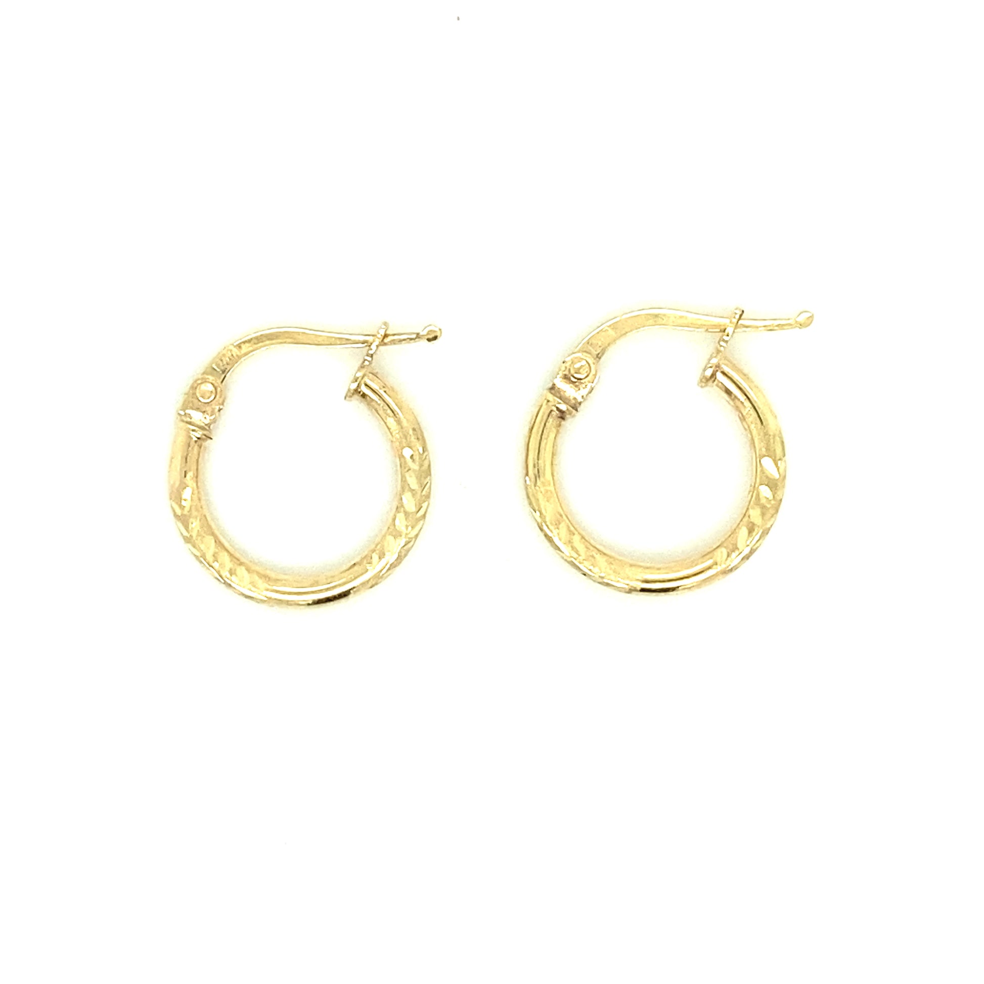 FANCY HOOPS CUT PAVÉ | Luby Gold Collection | Luby 